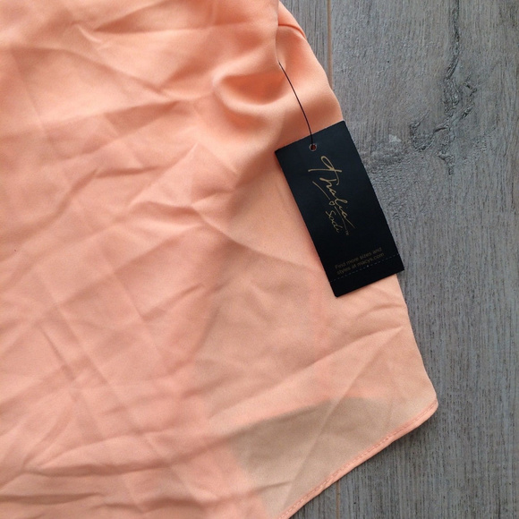 Thalia Sodi Embellished One Shoulder Coral Top - Picture 4 of 6